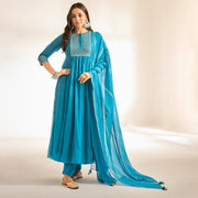 💫 “নায়লা” পিওর মুল কটন ফুল স্টিচ থ্রি পিস সালোয়ার কামিজ সেট