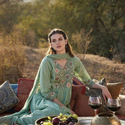 রিতু: মিন্ট গ্রিন পোলকা কটন কুর্তা সেট