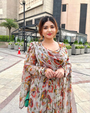 ✨ ঋতুরাজ শিফন আনারকলি সেট