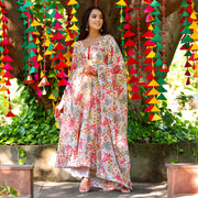 🌸 গুলনাজ ফ্লোরাল শিফন আনারকলি থ্রি পিস সেট | মহিলাদের পার্টি ও ফেস্টিভ ওয়্যার