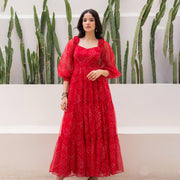 Signature Sienna-শিফন ফ্লোয়ি ম্যাক্সি ড্রেস