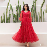 Signature Sienna-শিফন ফ্লোয়ি ম্যাক্সি ড্রেস